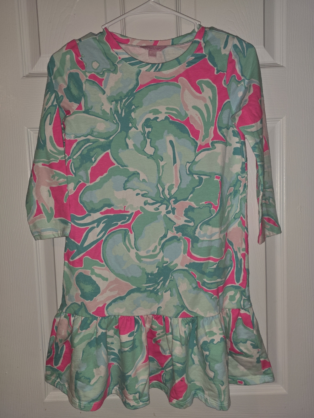 Lilly Pulitzer Girls' Pink & Aqua Swirl Casual Dress